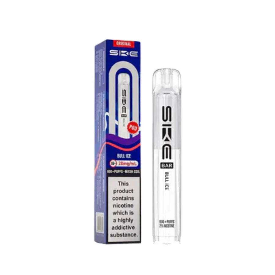 SKE Bar 600 Prefilled Pod box of 10 in Blue Ice at UK Vaper Wholesale