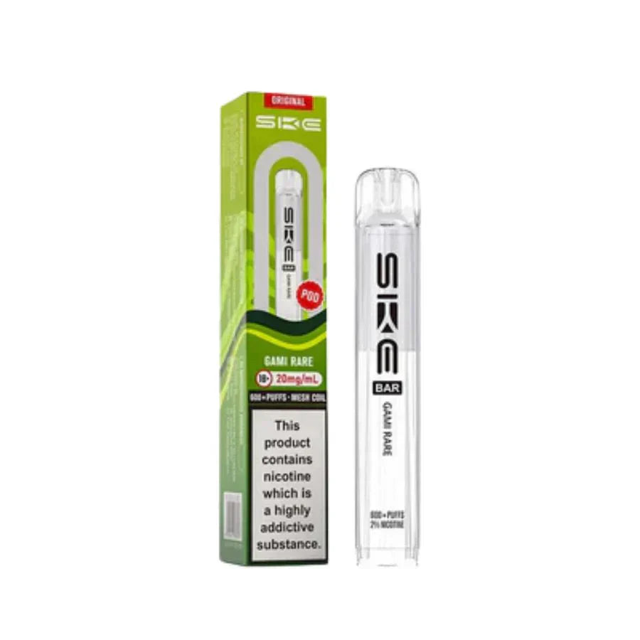 SKE Bar 600 Prefilled Pod box of 10 in Gami Rare at UK Vaper Wholesale